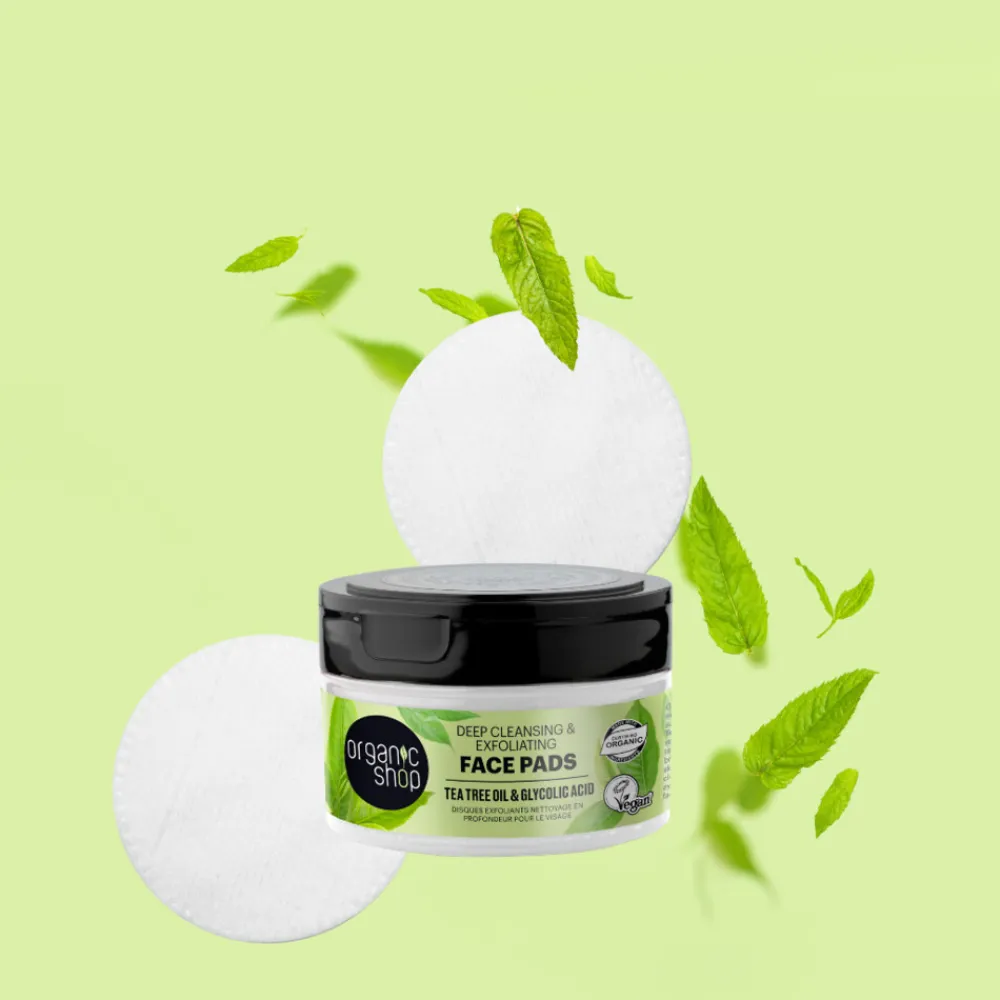 Organic Shop 6x Face Pads Deep cleansing 20 pcs