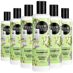 Organic Shop 6x Shampoo Artichoke and Broccoli 280 ml