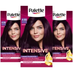 Palette 3x Intensive Creme Haarkleuring 4-99 Aubergine