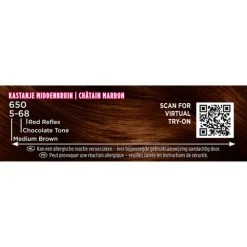 Palette 3x Intensive Oil-Care Color Haarkleuring 650 Kastanje Middenbruin