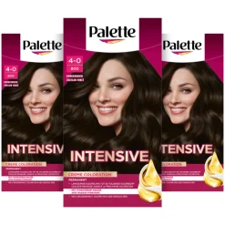 Palette 3x Intensive Oil-Care Color Haarkleuring 800 Donkerbruin