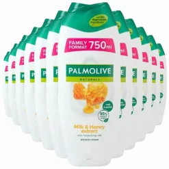 Palmolive 12x Douchegel Milk & Honey 750 ml