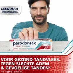 Parodontax 3x Tandpasta Tandvlees + Gevoeligheid & Adem Whitening 75 ml