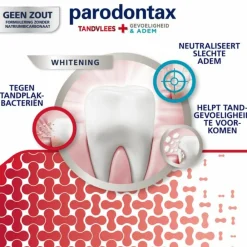 Parodontax 3x Tandpasta Tandvlees + Gevoeligheid & Adem Whitening 75 ml