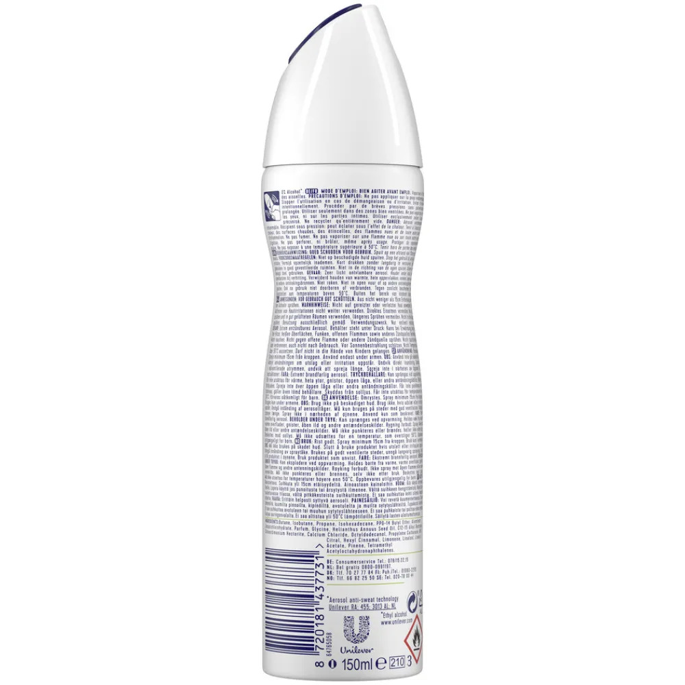 Rexona 6x Deodorant Spray Advanced Protection Stress Control 150 ml