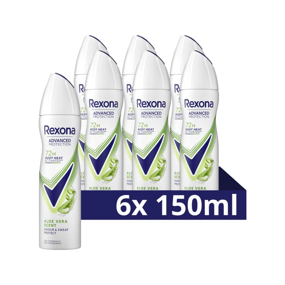 Rexona 6x Deodorant Spray Advanced Protection Aloë Vera 150 ml