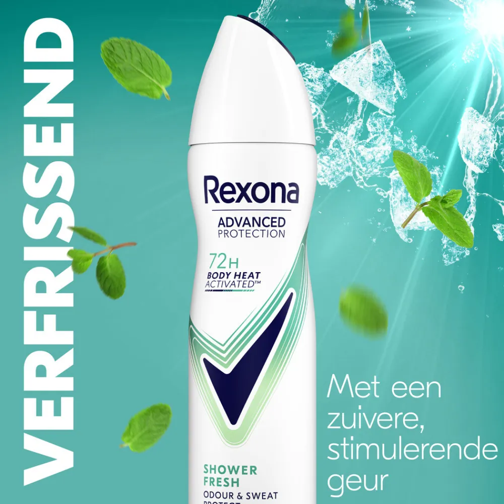 Rexona 6x Deodorant Spray Advanced Protection Shower Fresh 150 ml