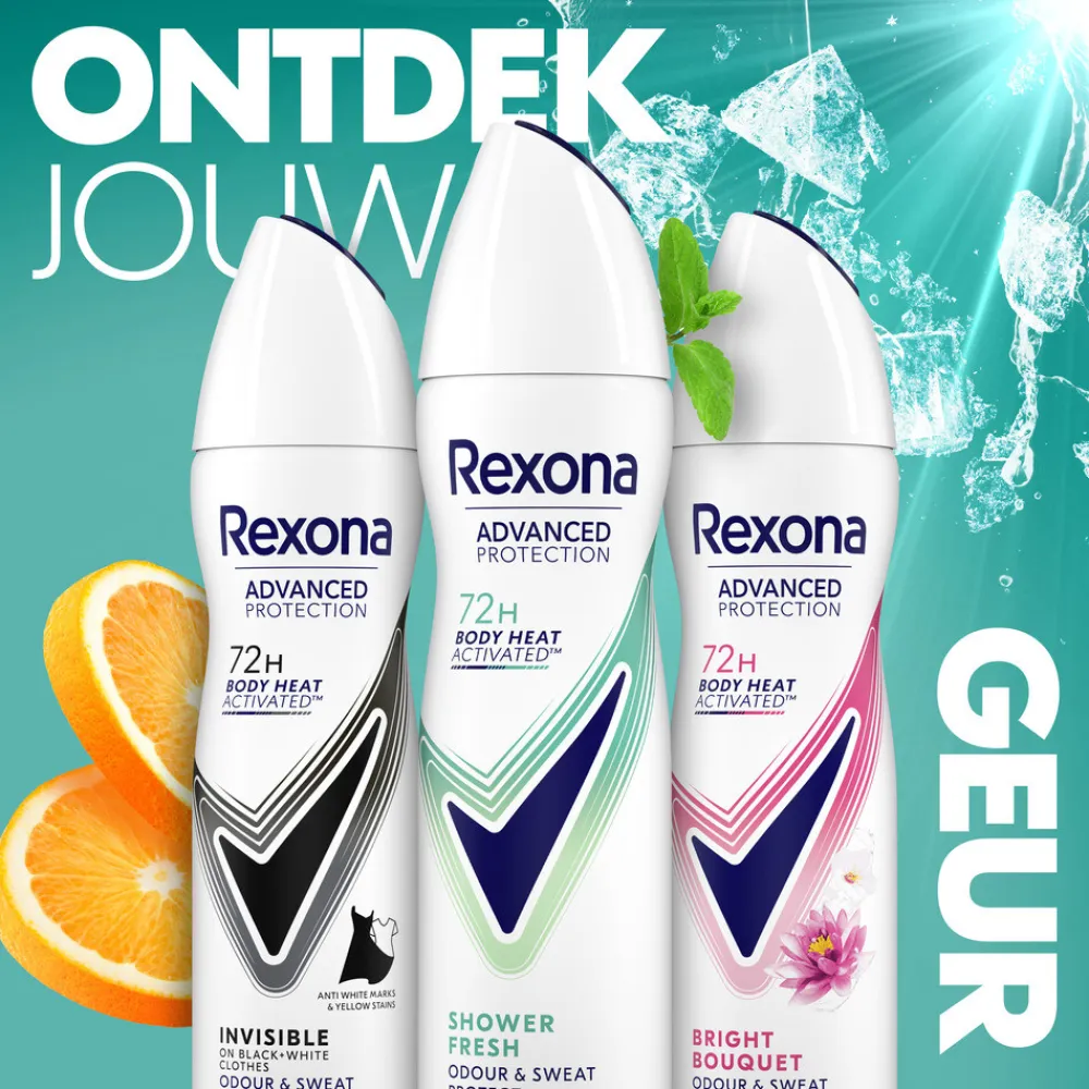 Rexona 6x Deodorant Spray Advanced Protection Shower Fresh 150 ml
