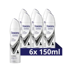 Rexona 6x Deodorant Spray Advanced Protection Invisible 150 ml
