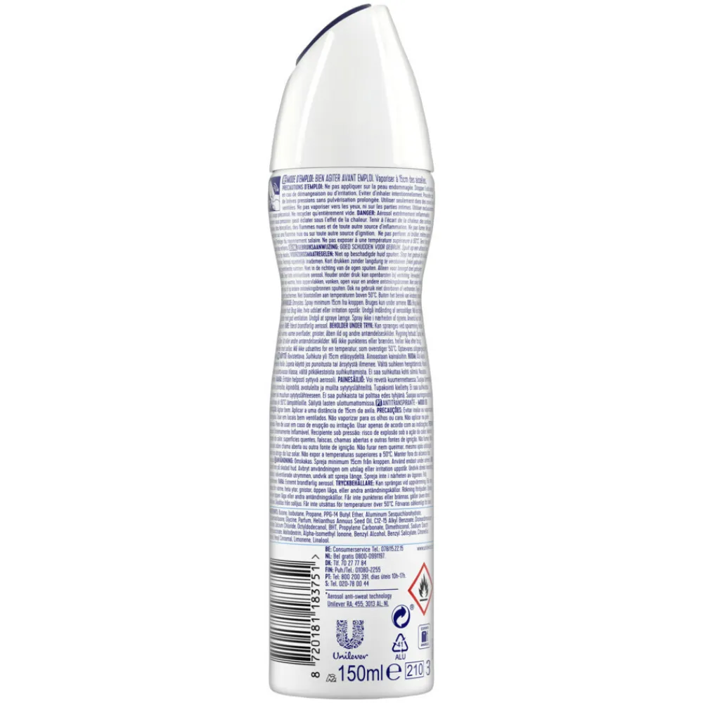 Rexona 6x Deodorant Spray Advanced Protection Cotton Dry 150 ml