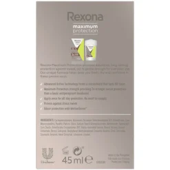 Rexona 6x Deodorant Stick Cream Maximum Protection Stress Control 45 ml