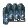 Rexona 6x Men Deodorant Roller Advanced Protection Dry Cobalt 50 ml