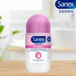 Sanex 6x Deodorant Roller Dermo Invisible 50 ml