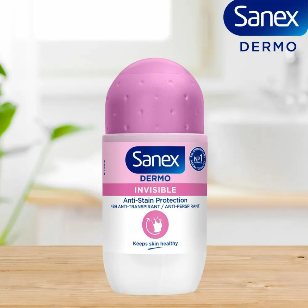 Sanex 6x Deodorant Roller Dermo Invisible 50 ml