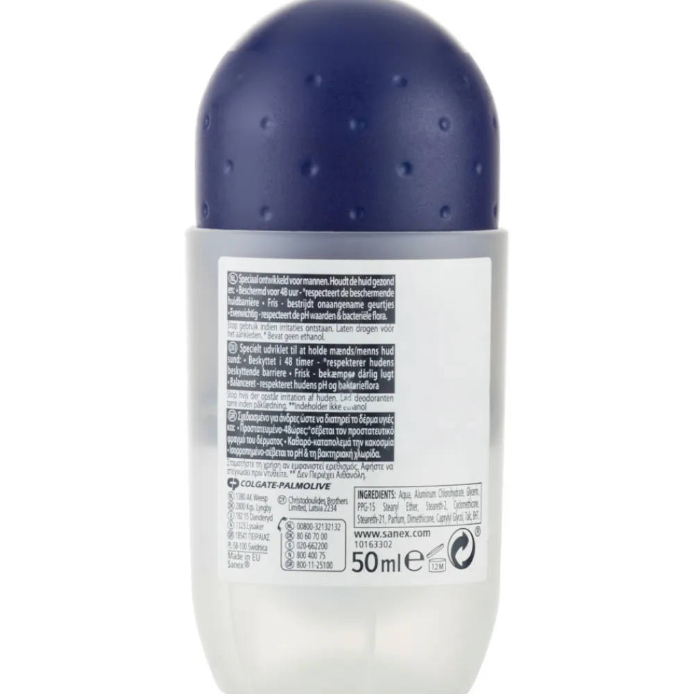 Sanex 6x Deodorant Roller Men Active Control 50 ml