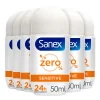 Sanex 6x Deodorant Roller Zero% Sensitive Skin 50 ml