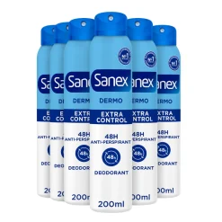 Sanex 6x Deodorant Spray Dermo Extra Control 200 ml