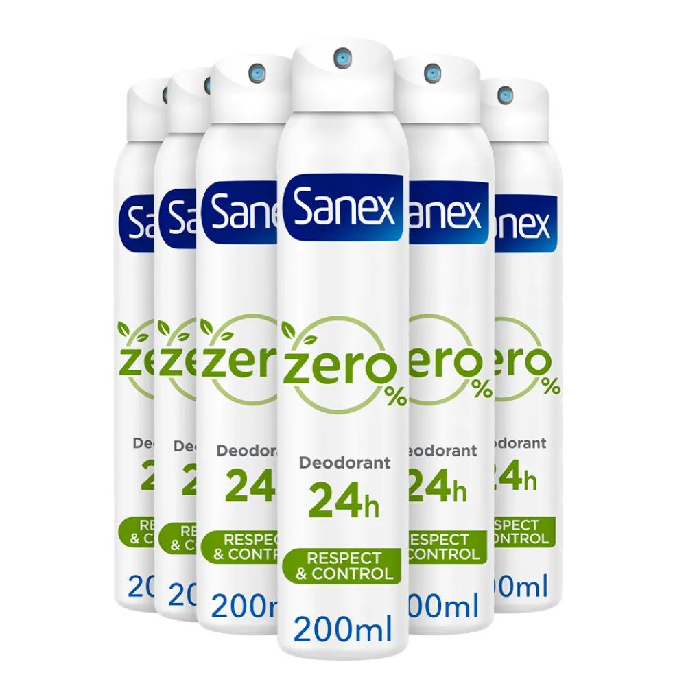 Sanex 6x Deodorant Spray Zero% Normal Skin 200 ml