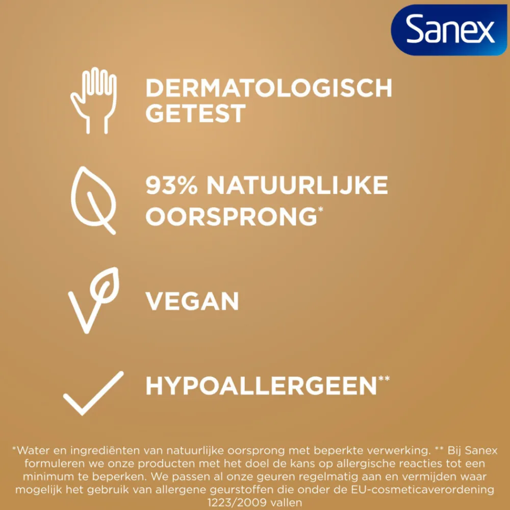 Sanex 6x Douchegel Zero% Hydrating 400 ml