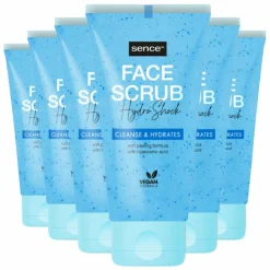 Sence 6x Gezichtsscrub Alle Huidtypes Hydro Shock 150 ml