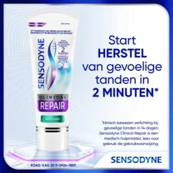 Sensodyne 3x Tandpasta Clinical Repair Deep Clean 75 ml