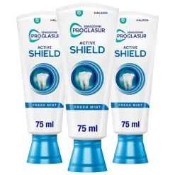 Sensodyne 3x Tandpasta ProGlasur Active Shield Fresh Mint 75 ml