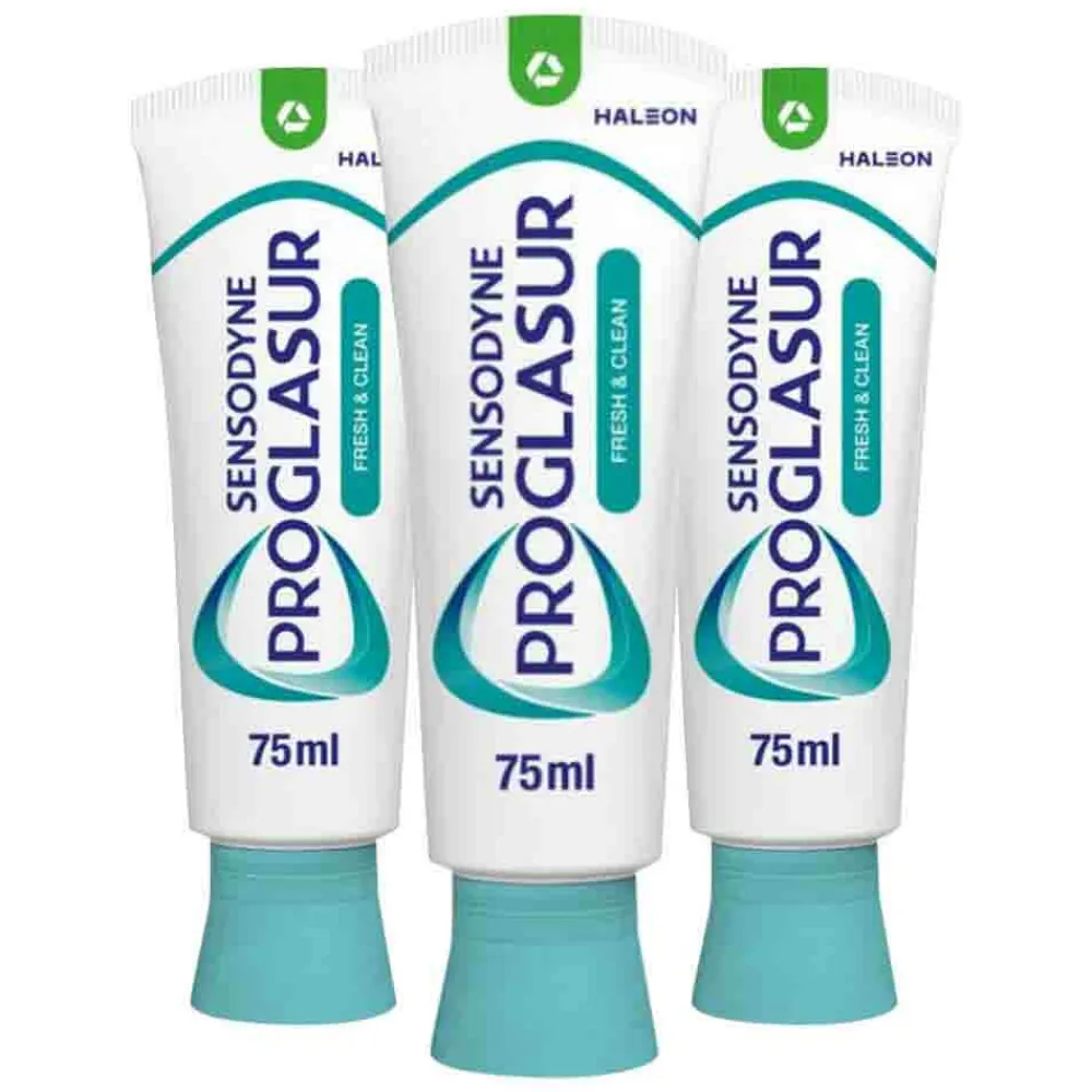 Sensodyne 3x Tandpasta ProGlasur Multi-Action Fresh & Clean 75 ml