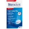 Steradent 4x Triple Action Plus Kunstgebit Reiniger 90 tabletten