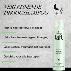 Taft 6x Droogshampoo Overnight Fresh Wonders 150 ml