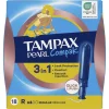 Tampax 8x Pearl Compak Regular Tampons Met Inbrenghuls 18 stuks