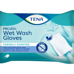 TENA 3x Proskin Wet Wash Gloves Frisse Geur 5 stuks