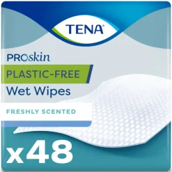 TENA 3x Proskin Wet Wipes Plastic Free 32 x 20 cm 48 stuks