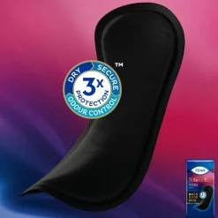 TENA 3x Silhouette Pads Black Mini 18 stuks