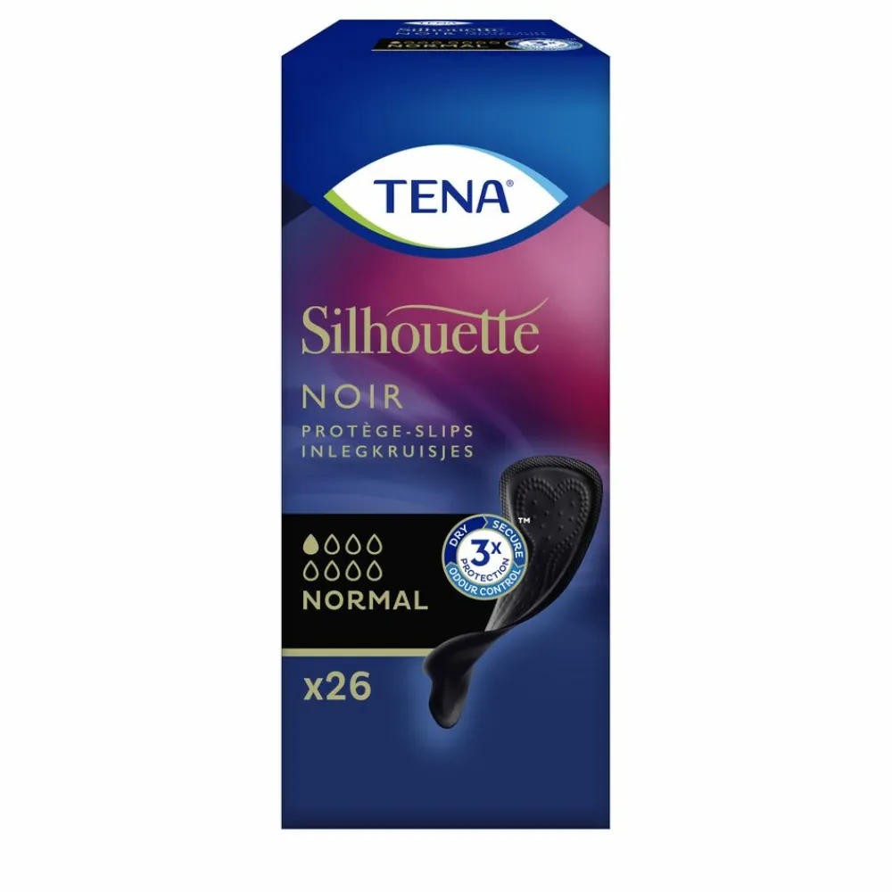 TENA 3x Silhouette Pads Black Normal 26 stuks