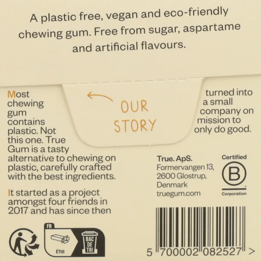 True Gum 6x Ginger & Turmeric Sugarfree 21 gr