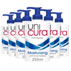Unicura 6x Vloeibare Handzeep Prebiotica Moisturizing 250 ml