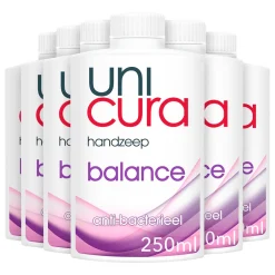 Unicura 6x Vloeibare Handzeep Navulling Balans 250 ml
