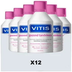 Vitis 12x Mondwater Gezond Tandvlees 500 ml