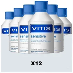 Vitis 12x Mondwater Sensitive 500 ml