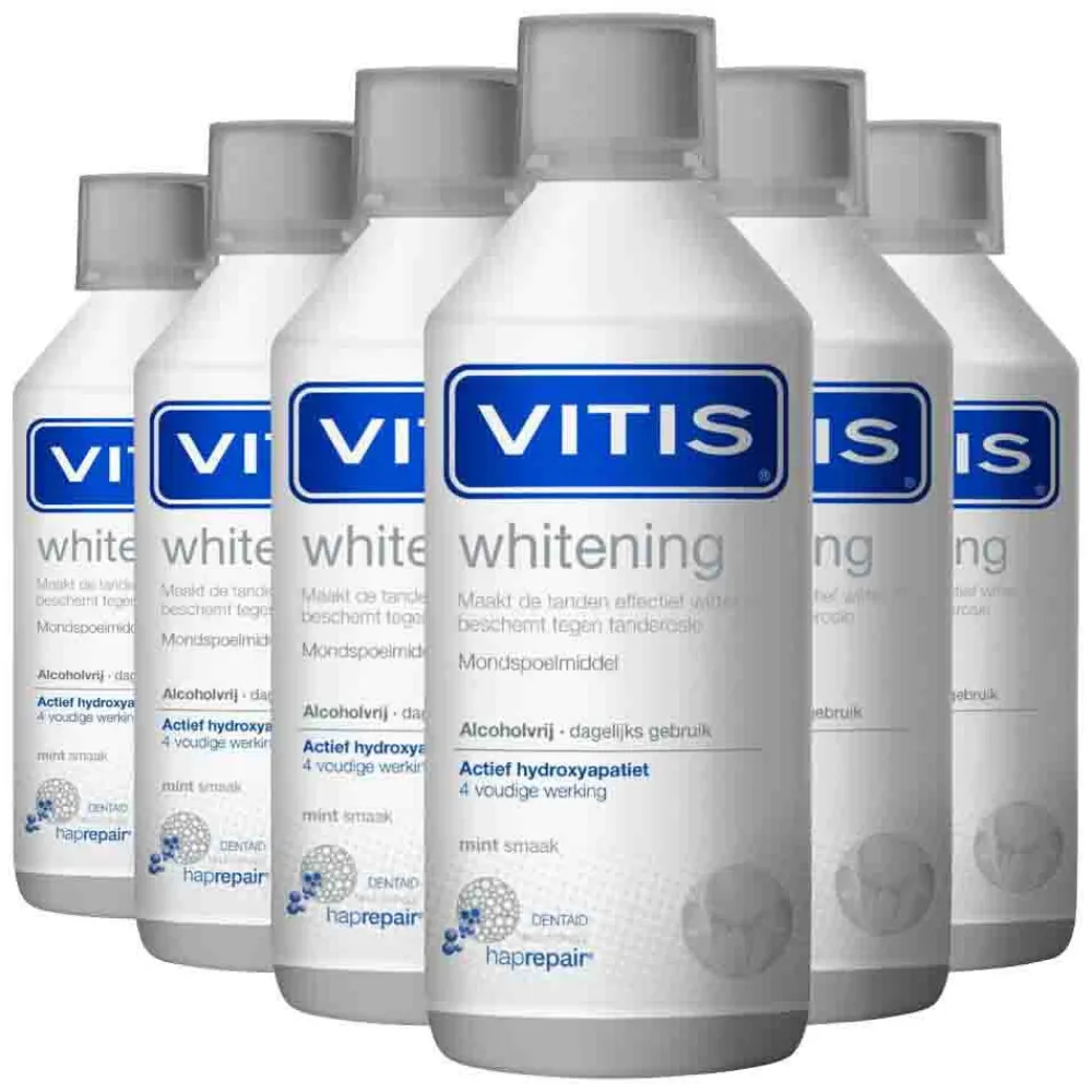 Vitis 6x Mondwater Whitening 500 ml