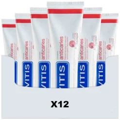 Vitis 12x Tandpasta Anticaries 75 ml