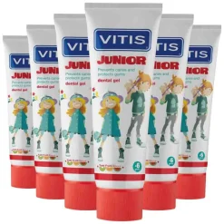 Vitis 6x Tandpasta Junior 75 ml