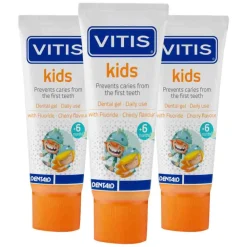 Vitis 3x Tandpasta Kids 6m+ 50 ml