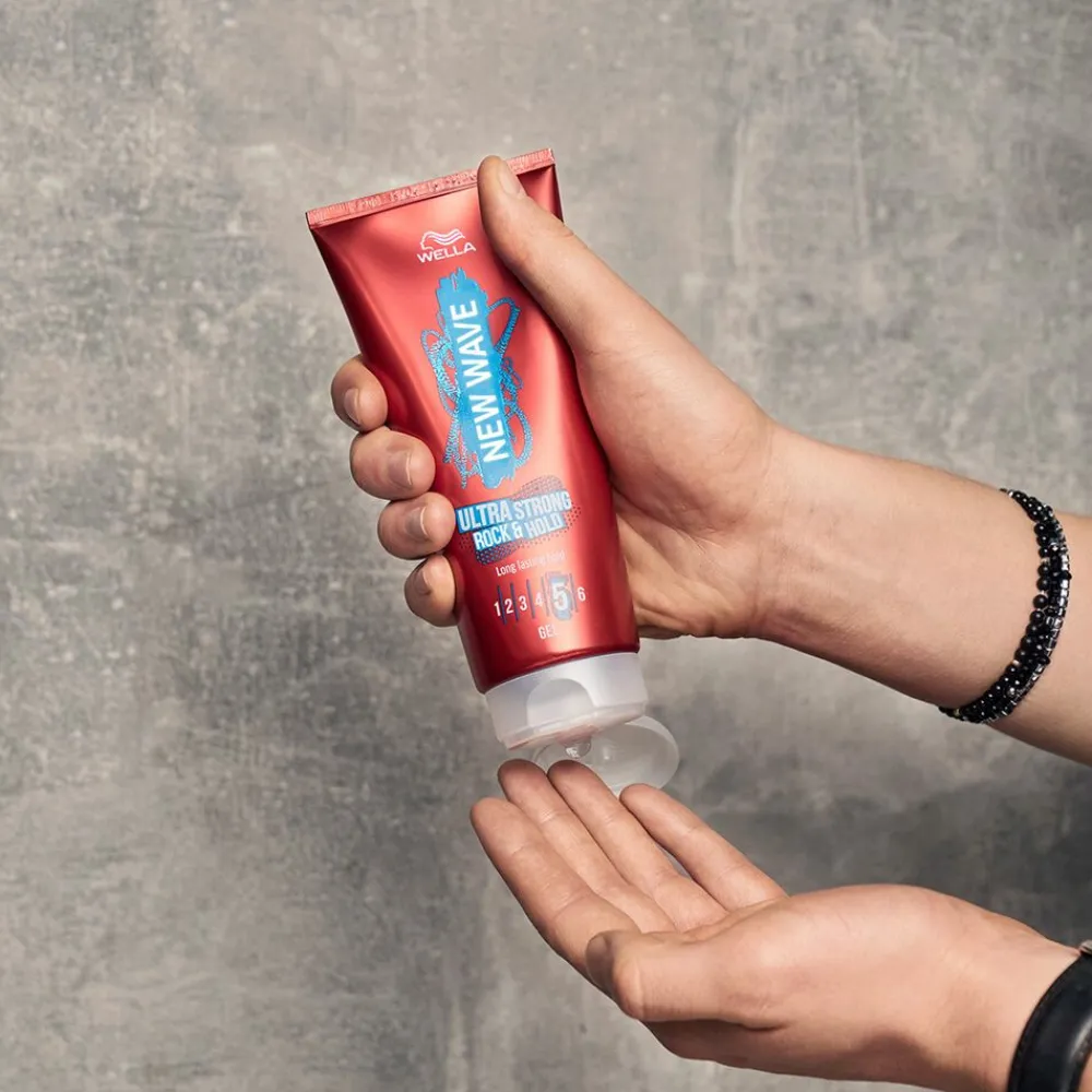 Wella 6x New Wave Rock & Hold Ultra Strong Gel 200 ml