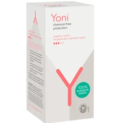 Yoni Biologisch Katoenen Tampons Super - Met Applicator 14 stuks