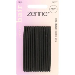 Zenner Elastieken Metal Free Zwart 15 stuks
