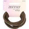 Zenner Haarelastiek Roll-up XXS Bruin 8 stuks