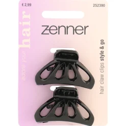 Zenner Haarklem Zwart 2 stuks