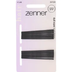 Zenner Schuifspeldjes Extra Grip Bruin, 5cm 14 stuks